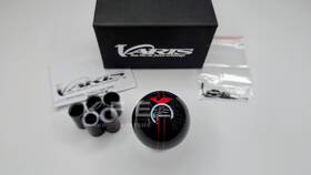 Varis Vacc-058 Carbon Fiber Shift Knob Red Racing Stripe In Black Jdm 8 10 12 13 14