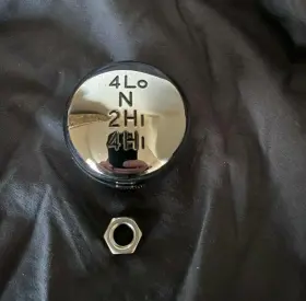 4-chrome Vintage K5 Np205 Chrome Billet Aluminum Transfer Case Shift Knob 7/16-20 Chevy Truck Blazer
