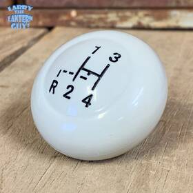 Vintage Parts 113711141api Vw Bug And Karmann Ghia 7mm 1962 To 1967 Gray / Off White Shifter Knob With Pattern