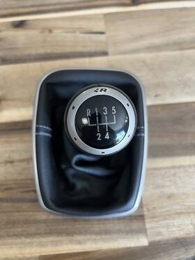 Volkswagen 1j0711456 Oem Rare Mk4 R Shift Knob And Boot 5 Speed Silver Stitching
