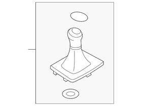 Volkswagen 5c0-711-113-uzc Genuine Shift Knob