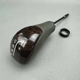9480171 Volvo 1999-2000 S80 Auto Transmission Shift Knob Burl Walnut Inlay Gray Oem