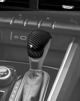 Ccg10171 Voodonala Carbon Fiber Gear Shift Knob Cover Trim Compatible With Chevy Black