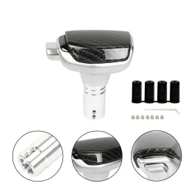 167sfn Wutong Universal Genuine Leather Car Gear Shift Knob Manual Shifter Lever Handle Stick