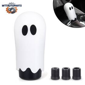 Wutong Sfn204204-wh Universal Jdm Ghost Manual Gear Stick Shift Knob Shifter With M8 M10 M12 Adapters