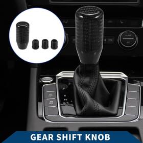 X Autohaux 634149630295 7cm Automatic And Manual Universal Shift Knob With 3 Adapter Resin Black Set