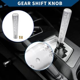 X Autohaux 634149750856 20cm Faux Crystal Automatic Manual Shift Knob With 2 Adapter Acrylic Clear 1 Set