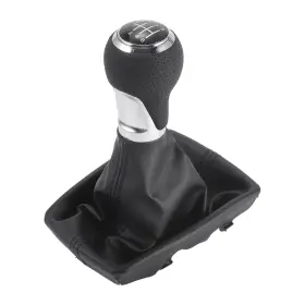 X Autohaux 655692962770 6 Speed Manual Gear Shifter Knob With Cover For Audi A4 2007-2015 Faux Leather