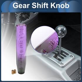 X Autohaux 656417009985 25cm Automatic And Manual Shift Knob With 2 Adapter Acrylic Purple Green 1 Set