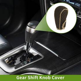 X Autohaux 656417130979 Universal Car Suv Truck Automotive Gear Shift Knob Cover Dark Brown Fabric