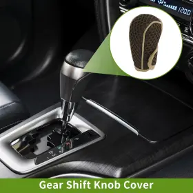 X Autohaux 656417130979 Universal Car Suv Truck Automotive Gear Shift Knob Cover Dark Brown Fabric