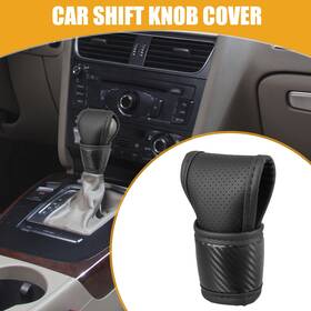 X Autohaux 716058804193 1 Pc Universal Car Shift Knob Cover Automatic Gear Protector Black