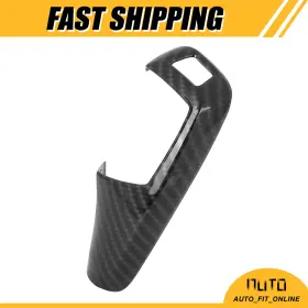 X Autohaux 718844766647 Car Gear Shift Knob Trim Cover Carbon Fiber Pattern Sticker One Custom For Bmw