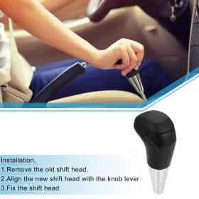 X Autohaux 718844785488 Automatic Car Gear Shift Knob For Toyota 4runner 2003-2021 Black Wood Pattern