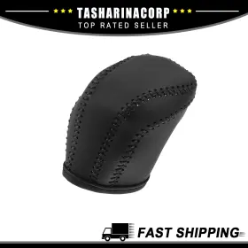 X Autohaux 723115312430 Piece Of 1 Car Faux Leather Gear Shift Knob Cover Fit For Toyota Camry 2017-2021