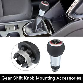 X Autohaux 724117332907 6 Speed Gear Shift Knob Car Manual Lever For Audi A4 S4 B8 8k Black Red