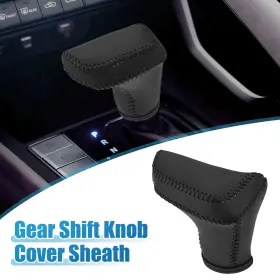 X Autohaux 724117977344 Automatic Gear Shift Knob Cover Sheath For Hyundai Elantra 2021-2023 Black