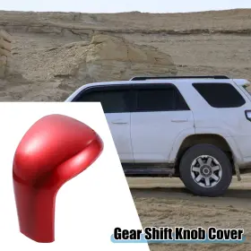 X Autohaux 726215478754 Gear Shift Lever Cover Trim For Toyota Camry 18-23 Corolla Sedan 2019-2023 Red