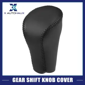 X Autohaux 726215893816 Gear Shift Lever Cover Interior Knob Trim For Honda Accord 8 Black