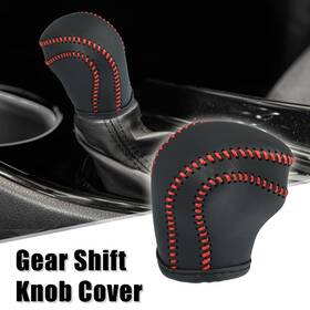 X Autohaux 745065091333 Gear Shift Knob Decoration Cover Protector Red Thread For Toyota C-hr 2017-2021
