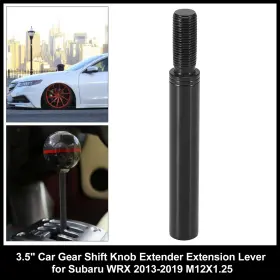 M12x1.25 X Autohaux 752374935692 3.5 Inch Car Gear Shift Knob Extender Extension Lever For Subaru Wrx 13-19