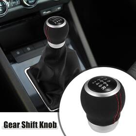 X Autohaux 767153384622 6 Speed Manual Gear Shift Knob For Subaru Impreza Wrx Sti 09-21 Suede Black