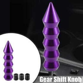 X Autohaux 767153809033 1 Set Auto Universal Automatic Stick Gear Shifter Knob With 3 Adapters Purple