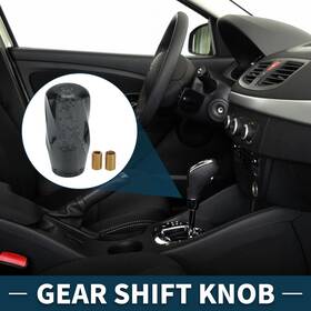 X Autohaux 781954315753 10cm Automatic And Manual Universal Shift Knob With 2 Adapter Acrylic Black 1 Set
