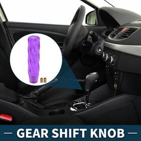 X Autohaux 781954315968 20cm Automatic And Manual Universal Shift Knob With 2 Adapter Acrylic Purple 1 Set