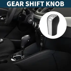 X Autohaux 781954786126 5 Speed Manual Gear Shifter Knob For Toyota Corolla 1992-2013 Faux Leather Black