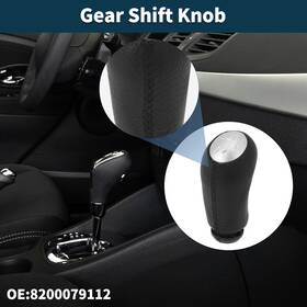 X Autohaux 8200079112 6 Speed Gear Shifter Knob No.8200079112 For Renault Captur I 13-19 Faux Leather