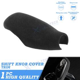 Xotic Tech Kt312bk Black Suede Leather Gear Shift Lever Head Knob Cover For Bmw 5 6 Series G30 G32