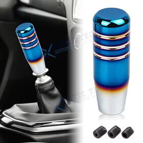 Xotic Tech #th419b Jdm Style 3.54 Inch Neo Chrome Universal Manual Gear Stick Shift Knob Shifter Lever