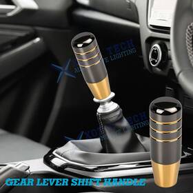 Xotic Tech #th419bk Weighted Black Burnt Titanium 3.54 Inch Gear Stick Shifter Knob Car Trucks Accessory