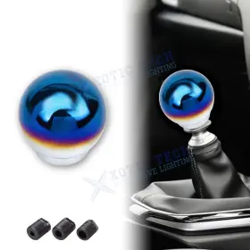 Th421b Xotic Tech #th421b Jdm Neo Chrome Universal Manual Round Ball Gear Stick Shift Knob Shifter Lever