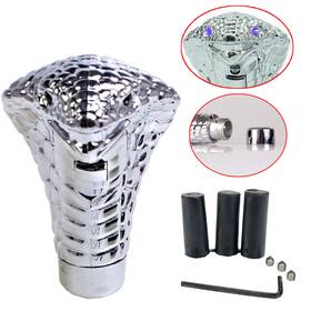 Yan 7konsb 1x Cobra Shift Gear Knob With Blue Led Light Manual Shifting #5