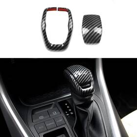 Yboueo Vghghdfg-7867 For Toyota Rav4 2023-2019 Gear Shift Knob Cover Carbon