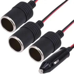 Yh-031 Yeworth 1 To 3 Car Cigarette Lighter Dc 12v 24v Power Charger 3-socket