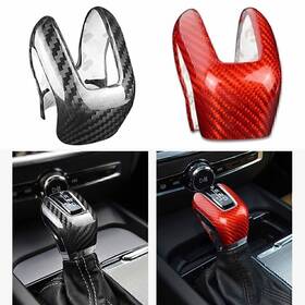 Yfoutlet 665897434170 Carbon Fiber Gear Shift Knob Cover Trim For Volvo Xc60 Xc90 S60 S90 V60/90 Red