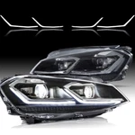 For 2018-2021 Volkswagen Golf MK7.5 Full Led Headlights Fits Halogen Model Pairs New. Price: $499.99.