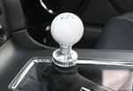 Steeda 555-1251 White Engraved Shift Knob And Adapter For 2011+ Mustang New. Price: $84.95.