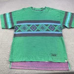 Vintage Sedan By Blox Shirt Mens Small Green 90S Geometric Aztec Pattern Tee Pre-owned. Price: $14.25.