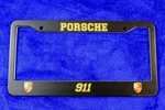 Metal Porsche 911 License Plate Frame Accessory Crests 964 930 991 992 996 997 Used. Price: $28.00.