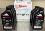 Lexus/toyota Transmission Fluid Atf Type T-iv 6QTS In Case 00279-000T4-01 New. Price: $55.00.