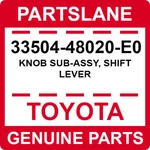 33504-48020-E0 Toyota Oem Genuine Knob Sub-assy, Shift Lever New. Price: $333.11.