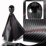 Jdm Carbon Style Red Stitch Manual Boot + T-r 6-SPEED Shifter Knob New. Price: $26.99.