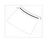 2-PACK, Upper Windshield Trim+metal Molding, INFINITI-QX56/QX80 Nissan-armada New. Price: $89.79.