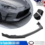 For Toyota GR86 2022-2026 V Style Glossy Black Front Bumper Lip Splitter Spoiler New. Price: $67.99.