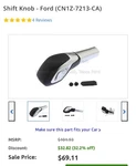 Ford Shift Knob Handle New. Price: $49.00.