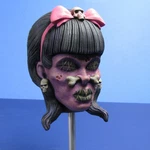 Jimmy Flintstone "rockabilly Shrunken Head" Column Shifter Knob Model Kit JFNS23 New. Price: $9.00.